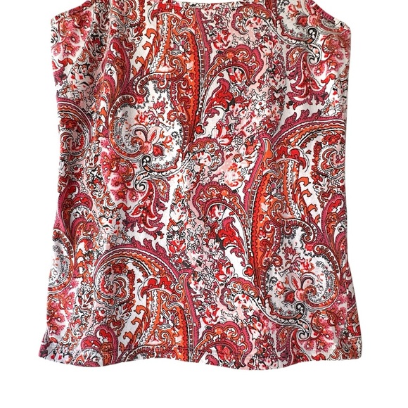 LOFT | NWOT PAISLEY PRINT CAMI COTTON TOP | SIZE: SMALL - Picture 3 of 6